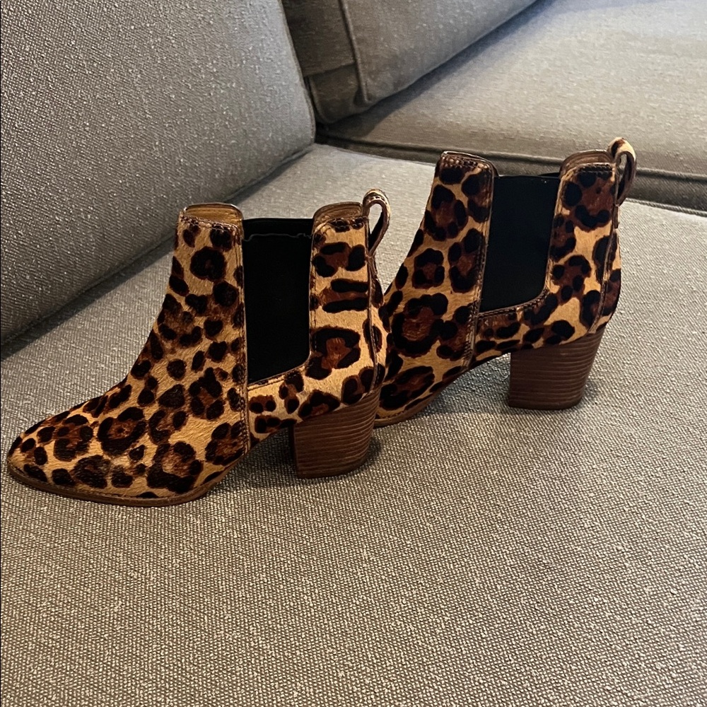 Madewell Leopard Print Ankle Booties